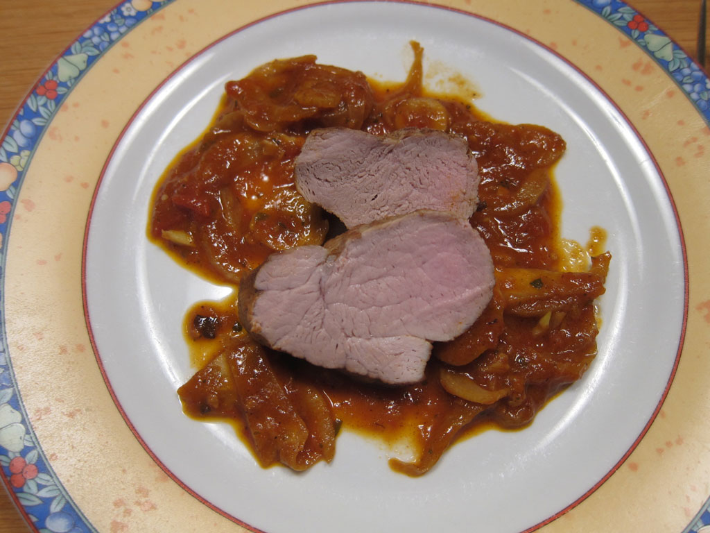 Rezept Schweinefilet mit Ingwer-Tomatensauce auf www.probier-doch-mal.de